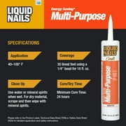 Liquid Nails Energy Saving Multi-Purpose Latex Caulk, 10.1 fl. Oz