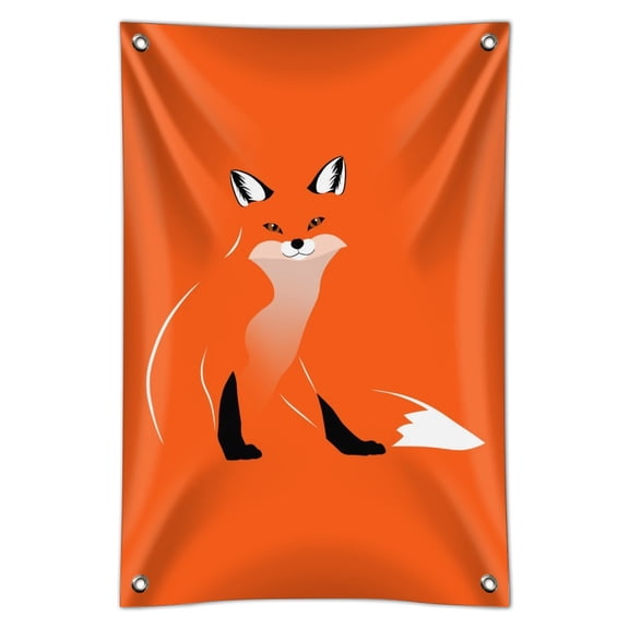 Stylish Red Foxy Fox Home Business Office Sign