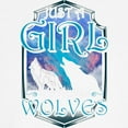 thumbnail image 3 of CafePress - Cute Just A Girl Who Loves Wolves Lone Wol T Shirt - Light Classic Kids Graphic, Short Sleeve T-Shirt, Sizes XS-XL, 3 of 4