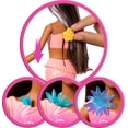 thumbnail image 3 of Muñeca de juguete Barbie con forma de sirena mágica con flores florecientes, 3 of 6