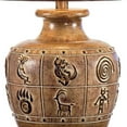 thumbnail image 3 of Riza 29 Inch Table Lamp Curved Jar Shape Empire Shade Light Brown - Saltoro Sherpi, 3 of 5