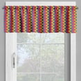 thumbnail image 2 of Ambesonne Geometric Valance Pack of 2, Zig Zag Chevron Shape, 54"X12", Multicolor, 2 of 5