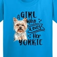 thumbnail image 4 of Inktastic A Girl Who Loves Her Yorkie Youth T-Shirt, 4 of 5