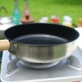thumbnail image 4 of Portable Camping Frying Pan with Non Stick Coating Outdoor Cookware for Campers and Traveler Frying Pan with Handle, 4 of 9
