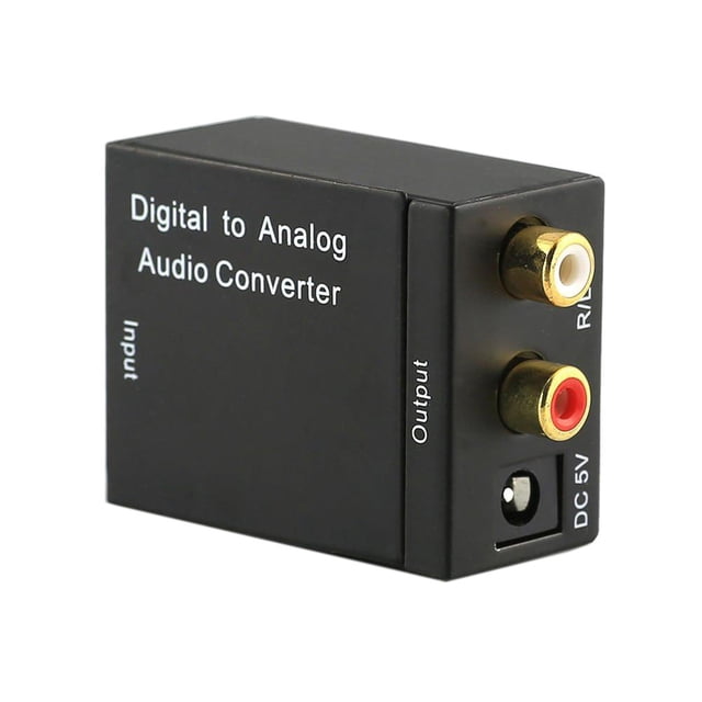 Coaxial óptico digitalCoaxialToslink a analógico RCA L/R Audio ConverterAdapter FLhrweasw Nuevo