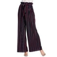 thumbnail image 3 of Made by Olivia Women's Ribbon Tie Chiffon Loose Pleated Wide Leg Palazzo Pants, 3 of 4