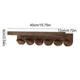 thumbnail image 3 of Luoshdecor Wood Coat Rack Wall Mount,Wave Walnut Coat Hooks for Hanging Clothes, Hats, Towels, Bags, 3 of 6