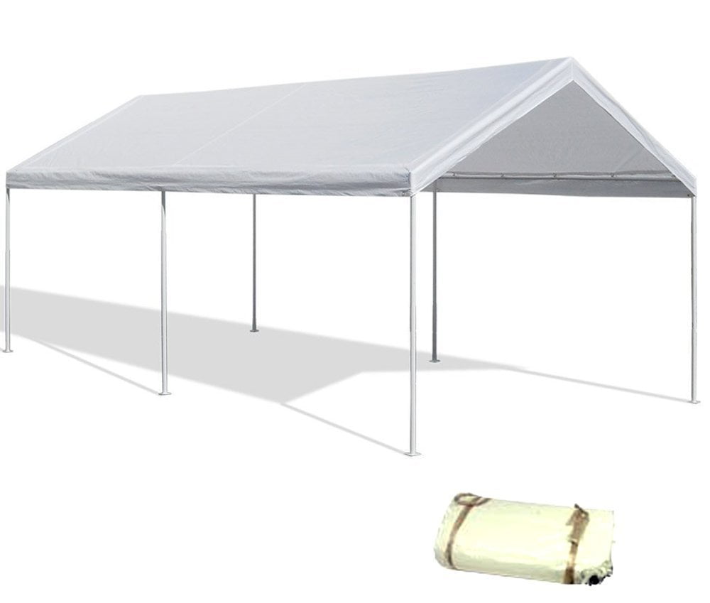 Canopy Replacement Cover 12'X20' White Tarp Top Roof Canopy Replacement Cover