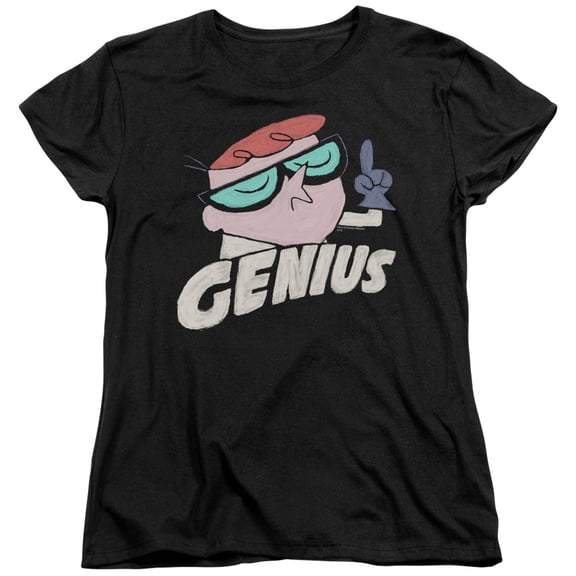 Dexter's Laboratory Genius S/S Women's T-Shirt Black