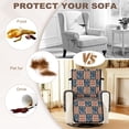 thumbnail image 4 of TSOVTHRID American Flag Plaid Print Recliner Chair Covers Lazy Boy Recliner Covers Stay in Place Couch Cover Slipcovers Non-Slip Furniture Protector with Elastic Strap for Independence Day Decor, 4 of 7