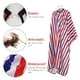 thumbnail image 4 of Capa de salón impermeable con diseño de rayas azules y rojas, ideal para cortes y tintes de cabello, lavable y antiestática, tamaño ajustable para niños y adultos, incluye 1 unidad., 4 of 6