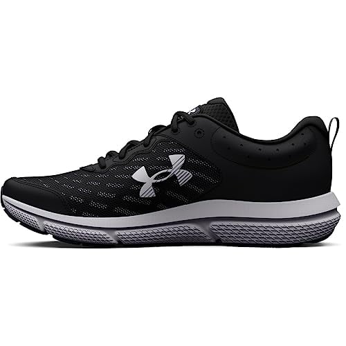 Under Armour Chaussure de Course pour Homme Charged Assert 10, (001) Noir/noir/blanc, 8 Très Grand