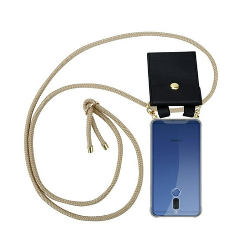 Cadorabo Phone Chain for Huawei MATE 10 LITE Case in SHINY BROWN with detachable Cover