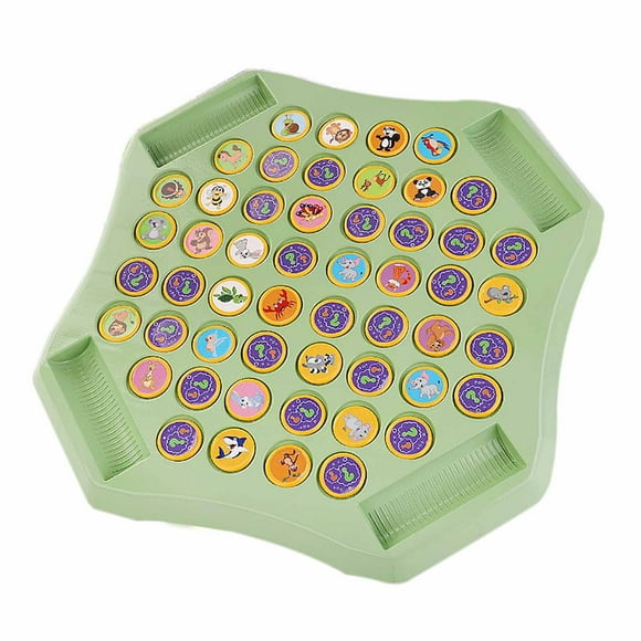 JilgTeok 3 Packs Animal Memory Matching Game for Kids 54 Tiles with Stickers Fun Parent-Child Board Game for Toddlers, Educational Flip Toy for Boys & Girls