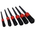 thumbnail image 1 of 6pcs / Ensemble de Nettoyage de Voiture Brosse Ensemble Cheveux de Porc Fil Aiguisé Outil d'Entretien Rouge, 1 of 8