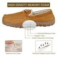 thumbnail image 5 of HOMEHOT Mens Slippers House Shoes with Memory Foam Moccasin Slipper for Men with Non-Slip Rubber Sole Indoor Outdoor Men's Bedroom Slipper Beige Size 11 US, 5 of 6