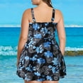 thumbnail image 5 of Itsame Beach Women's Swimsuits Sets, Printed Sweatshirts Black, 5 of 8