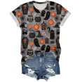 thumbnail image 6 of Halloween T Shirt For Women Short Sleeve T Shirt Printing Loose Top Spooky Season Tee Halloween Party, 6 of 9