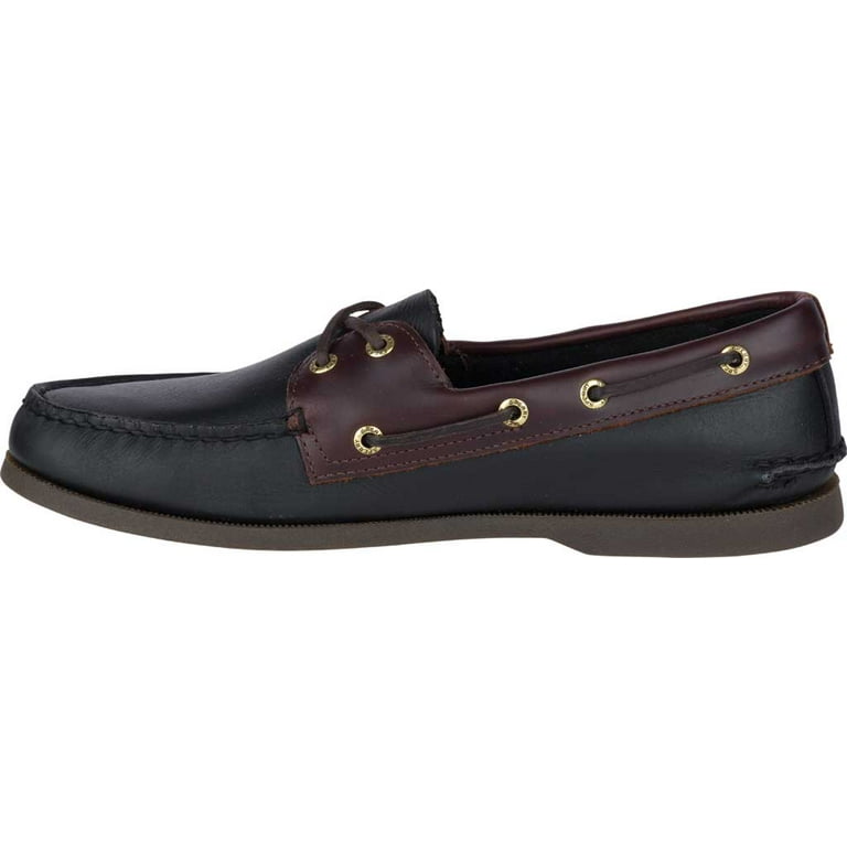 Men s Sperry Top Sider Authentic Original Boat Shoe Black Amaretto