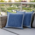 thumbnail image 2 of Outdoor Waterproof Pillow Covers Vintage Key Design Navy Blue Decorative Throw Pillow Protectors,Pillowcase Cushion Cases for Patio Sofa Garden Couch,16x16in,Pack of 2, 2 of 14