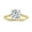 Yellow Gold, variant on IGI Certified 1.50 Carat Solitaire Round Lab Grown White Diamond Textured Shank Engagement Ring for Women in 18K Solid Yellow Gold, Size 7