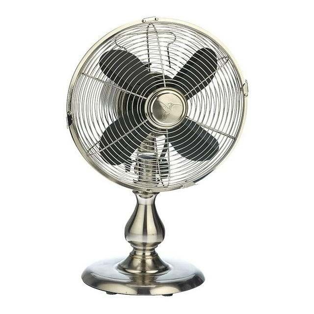 DecoBreeze DBF6123 Ventilateur de Table Oscillant en Acier Inoxydable 3 Vitesses Circulant l'Air
