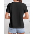 thumbnail image 2 of Women's 100% Cotton T-Shirt 180gsm - Funny Cat Yoga Graphic Tee, Black Comfortable Breathable Soft Tee, 2 of 6