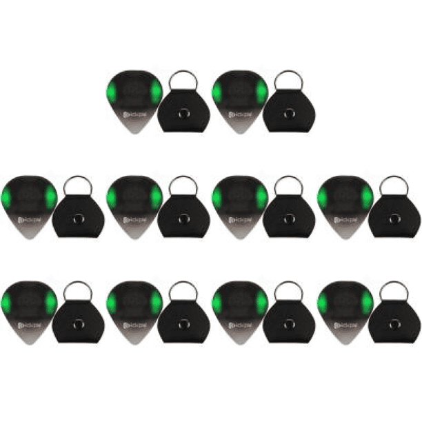 Púa Guitarra Brillante Con LED Alta Sensibilidad para Acústica () Verde