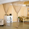 thumbnail image 4 of 2M*1M String Curtain Tassel Glitter String Curtain Hanging Beaded Curtains Shining Room Divider Net Festival Home Decor, 4 of 10
