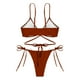 thumbnail image 4 of WILLBEST Traje de Baño Dama conjunto de Bikini de Mujer Tanga Bikini de Dos Piezas Traje de Baño Ajustable Sexy Traje de Baño con Anillo, 4 of 4