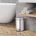 thumbnail image 4 of Household Pedal Operated Covered Stainless Steel Mini Can With Inner Bucket For Elegant Space Organization, 4 of 7