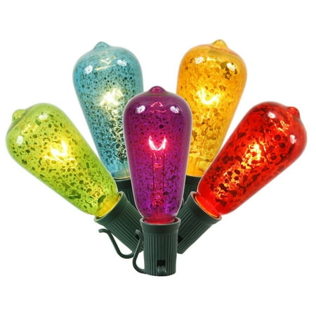 Pack Of 10 Multi Color Mercury Gl St40 Edison Style Replacement Pack Of 10 Multi Color Mercury Gl St40 Edison Style Replacement Christmas Lights