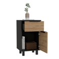 thumbnail image 4 of Boahaus Murcia Nightstand, Black-Pine, 4 of 5