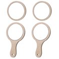 thumbnail image 1 of EeaseCA 4pcs Convenient Makeup Mirrors Handheld Mirrors Girl Rounded Cosmetics Mirrors, 1 of 8