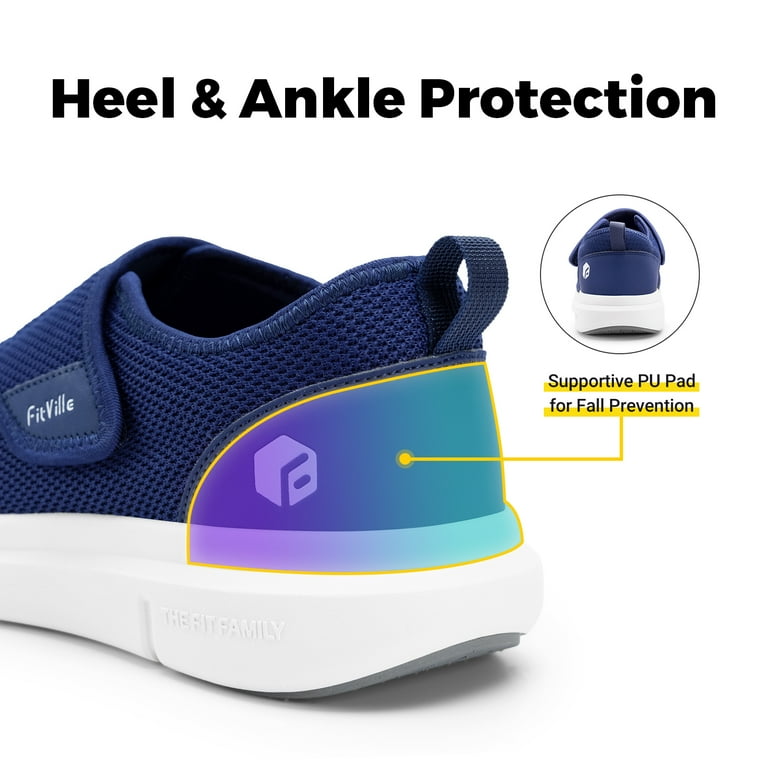 FitVille Diabetic Shoes for Men Extra Wide Walking Shoes for  display picture 2