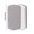 thumbnail image 3 of 2Pcs Cuticle Remover Pumice Stones - Foot Pumice Stone & Scrubber, Safely Removes Hard Dead Skin for Smooth Heels, Foot Masks Easter Mother'S Day Base Care, 3 of 3