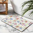 thumbnail image 5 of FlowerBathroom Mat Non Slip Quick Dry Super Absorbent Thin Bathroom Rugs,Modern,Bathroom Rugs Bathmat slip Resistant for Bathroom Living Room Entryway Kitchen Playroom,20x32 Inch, 5 of 5