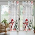 thumbnail image 5 of Outdoor Curtains for Patio Waterproof, Grey Snowman Christmas Outdoor Privacy Panels Grommet, Xmas Tree Coastal Snowflake Starfish Blackout Outside Curtains for Porch/Cabana 54"x108", 1 Panel, 5 of 8