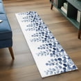 thumbnail image 3 of 2'x6' Rug Runners for Hallways Kitchen, Blue Eucalyptus Leaves Non Slip Entryway Beside Floor Carpet Runner, Watercolor Floral Leaf Plants Washable Laundry Room Bedroom Throw Rugs Mat for Family Pet, 3 of 8