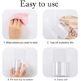thumbnail image 3 of Jimin Remote Control Holder Wall Mount Damage-Free 2 Pack, Clear Adhesive Remote Holder for Bed Sturdy Storage Box to Hold Remotes, Eyeglasses,Pen, 3 of 9