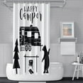 thumbnail image 2 of 72x84inch Camper RV Shower Curtains for Bathroom Farmhouse Camping Outdoor Forest Adventure Shower Curtain Accessories for Travel Trailers Decorations Home Bathroom Set Decor Hooks Included, 2 of 5