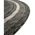 thumbnail image 6 of Unique Loom Outdoor Border Collection Area Rug - Soft Border (7' 10" Round Black/Ivory), 6 of 7
