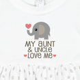thumbnail image 4 of Inktastic Aunt and Uncle Love Me Nephew Girls Baby Dress, 4 of 5