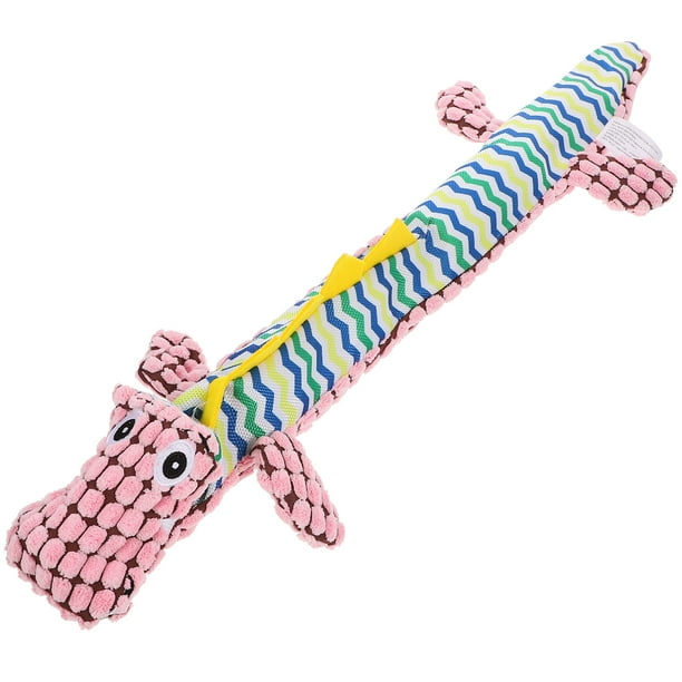 KAKOWELY Juguete masticable para perros con forma de cocodrilo para la dentición de cachorros.