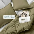 thumbnail image 4 of Bare Home Down Alternative Comforter Set - 2-Pieces - All Seasons - Twin/Twin-XL, Olive, 4 of 7