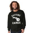 thumbnail image 5 of Cutting Carbs Pizza Cutter Foodie Sweatshirt for Men or Women Brisco Brands S, 5 of 5
