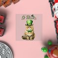 thumbnail image 4 of Happy St. Patrick’s Day Exotic Shorthair with Green Hat Shamrocks Rainbow Cutout Transfer Sticker Cat Lover Kitten Owner Gifts Transparent Decal Art Decor - 03007, 4 of 5