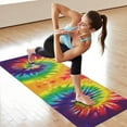 thumbnail image 6 of Colorful Tie Dye Pattern Hot Yoga Mat Towel Non Slip for Hot Yoga - Quick-Drying Yoga Mat Cover with 4 Corner Pockets with Travel Bag - Hot Yoga Towel Non Slip 74"x26", 6 of 6