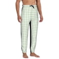 thumbnail image 4 of Kdxio Pistachio Green Checkboard Pattern Joggers,Sweatpants for Men with Pockets-Medium, 4 of 5