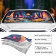 thumbnail image 3 of Kdxio Fantasy Cosmic Landscape Print Front Windshield Sun Shade,Folding Auto Sunshade for Car Truck SUV-Small, 3 of 5